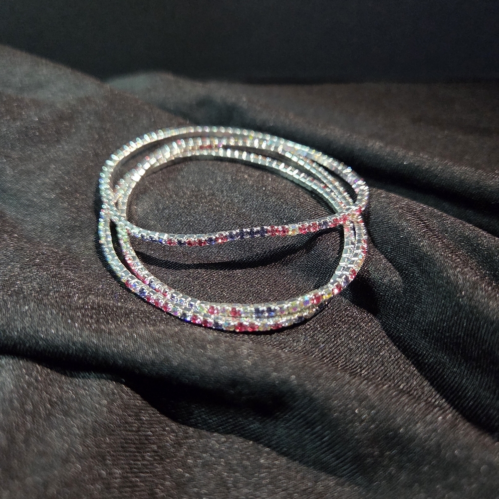 Colorful Rhinestine Bracelets - Picture 5 of 6